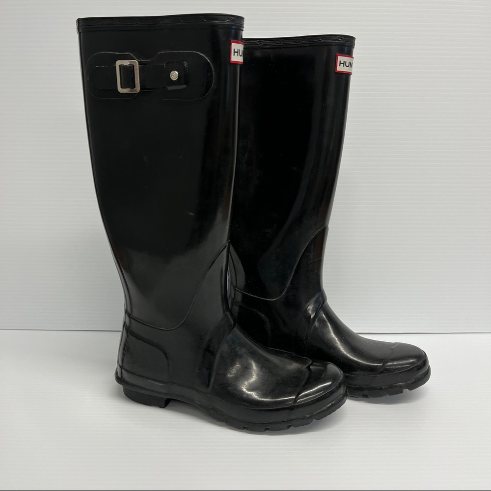 Hunter Boots and socks Original Tall Gloss Rain Boots Gloss Black